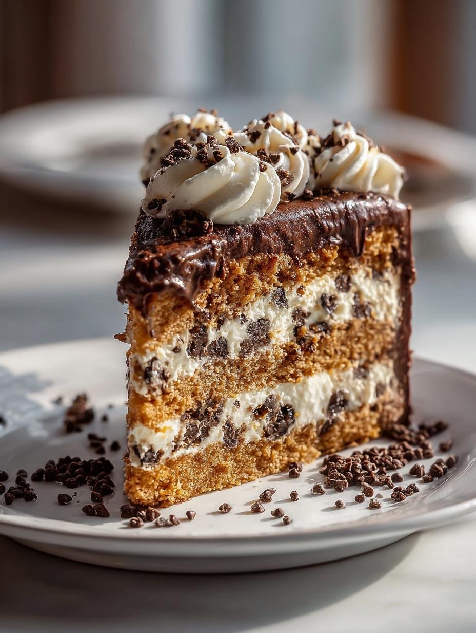 Chocolate Chip Cookie Dough Layer Cake: 12 Indulgent Layers - Chocolate Chip Cookie Dough - main visual representation