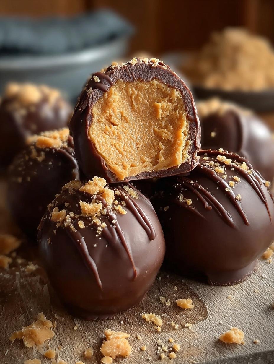 Chocolate Peanut Butter Balls: 6 Irresistible Treats - Chocolate Peanut Butter Balls - additional detail