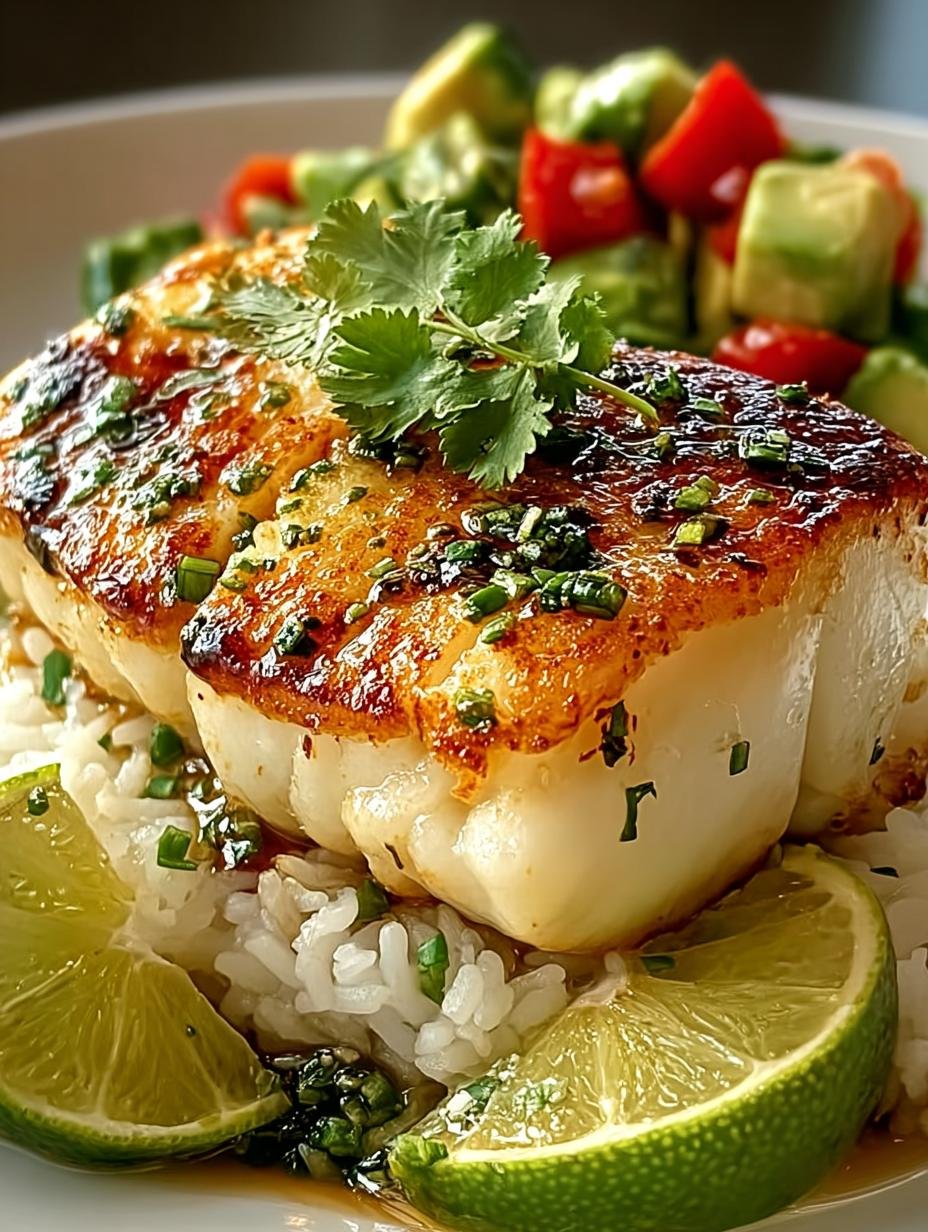 Coconut Lime Fish with Rice: A Tropical Delight for Dinner - Coconut Lime Fish with - additional detail