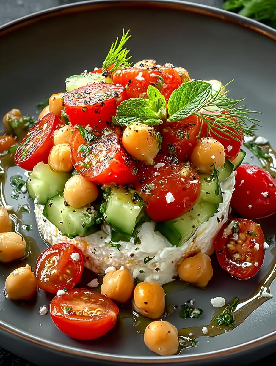 Cottage Cheese Chickpeas Salad: 5 Healthy Variations - Cottage Cheese Chickpeas Salad - main visual representation