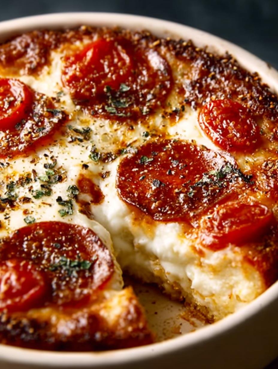 Cottage Cheese Pizza Bowl: 7-Minute Low-Carb Delight