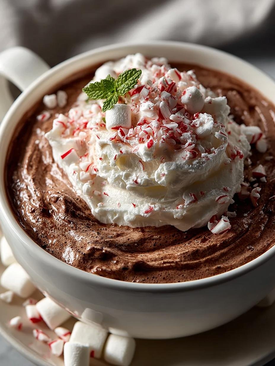 Cozy Warm Peppermint Hot Chocolate Dip for Holiday Joy - Cozy Warm Peppermint Hot - main visual representation