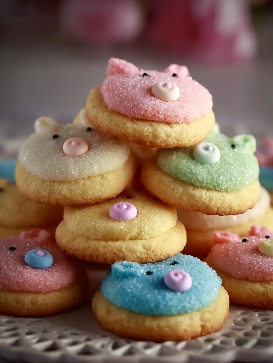 Adorable Easter Bunny Button Cookies for Spring Joy - Easter Bunny Button Cookies - additional detail