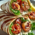 Grilled Shrimp Caesar Wraps