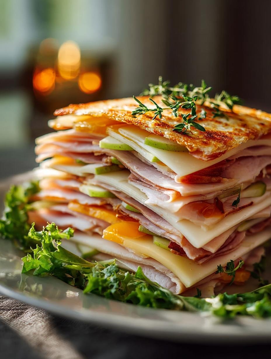 Healthy Apple Turkey Cheddar Stackers for Quick Lunch - Healthy Apple Turkey Cheddar - main visual representation