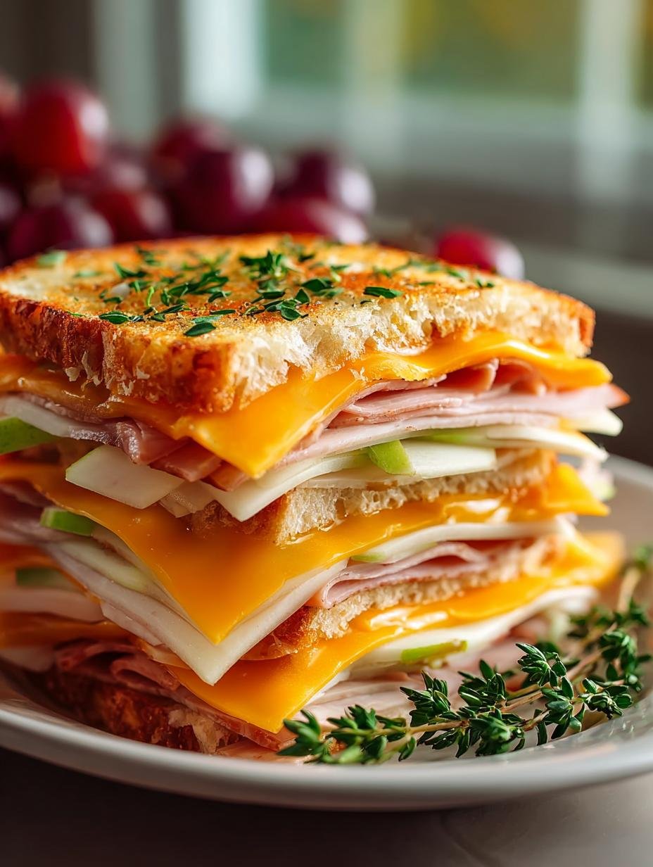 Healthy Apple Turkey Cheddar Stackers for Quick Lunch