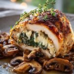 Healthy Mushroom Stuffed Chicken