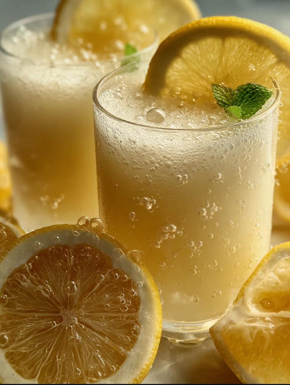 Lemon Sparkling Creamy Lemonade: 5-Minute Delight