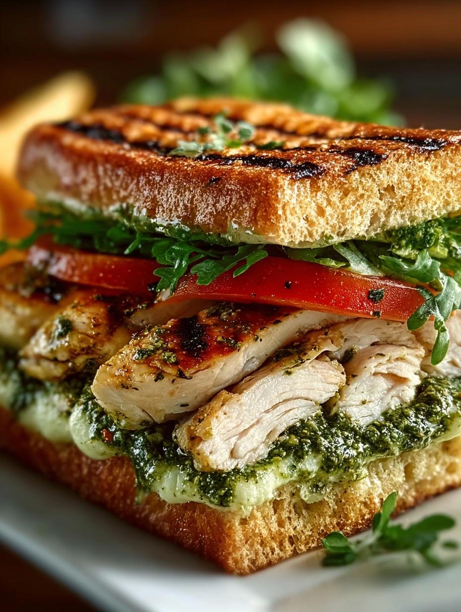 Pesto Chicken Delight Sandwich: 5 Reasons to Indulge Now - Pesto Chicken Delight Sandwich - main visual representation