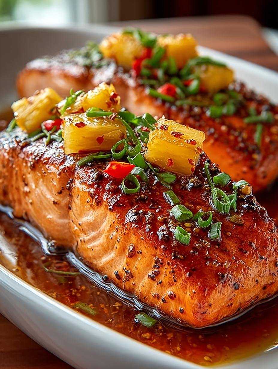 Pineapple Glazed Salmon: 5 Secrets to Juicy Perfection - Pineapple Glazed Salmon - additional detail