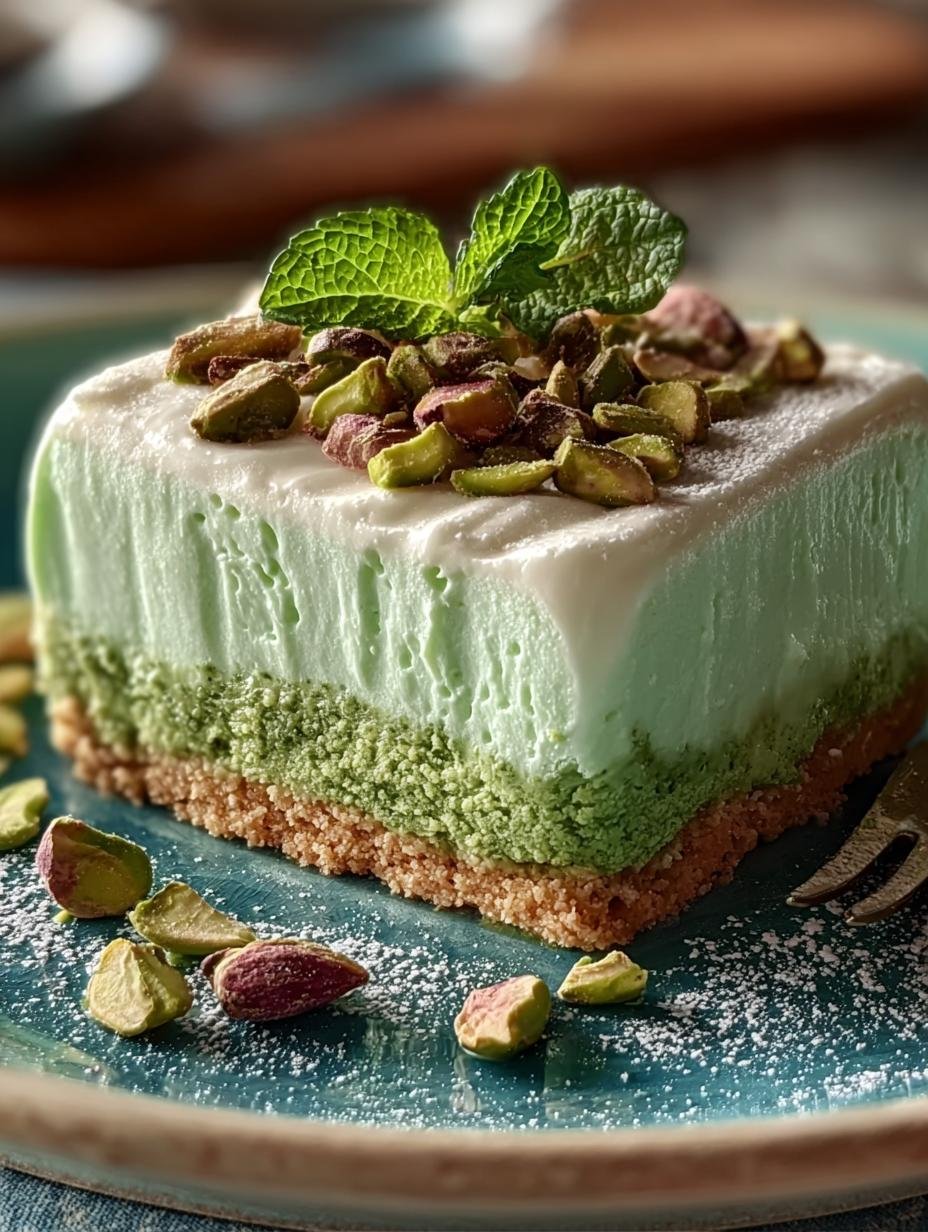 Irresistible Pistachio Lush: Easy 4-Layer Creamy Delight