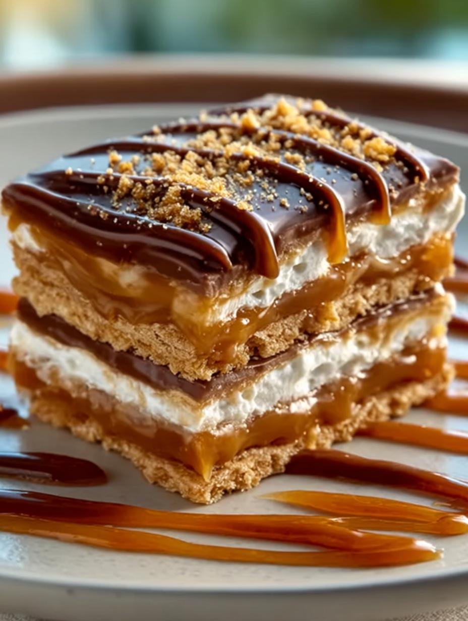 Ritz Cracker Salted Caramel Delight in 6 Layers