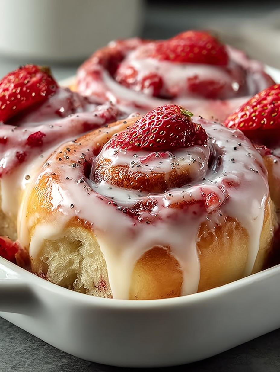 Delicious Strawberry Cinnamon Rolls for Cozy Mornings
