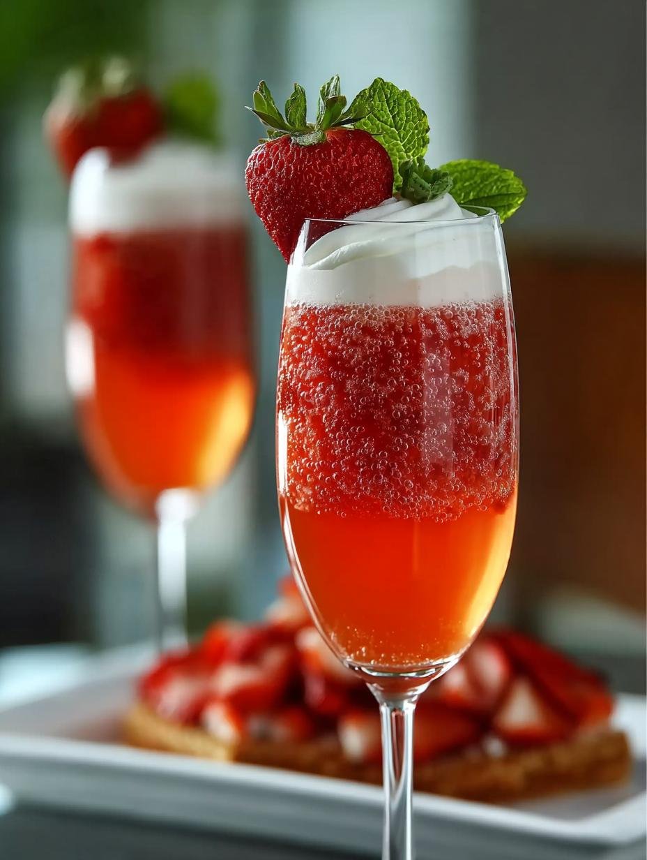 Bright Strawberry Mimosa: 5-Minute Brunch Delight - Strawberry Mimosa - additional detail