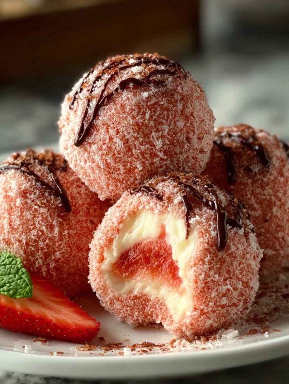 Irresistible Strawberry Shortcake Cheesecake Truffles - Strawberry Shortcake Cheesecake Truffles - main visual representation