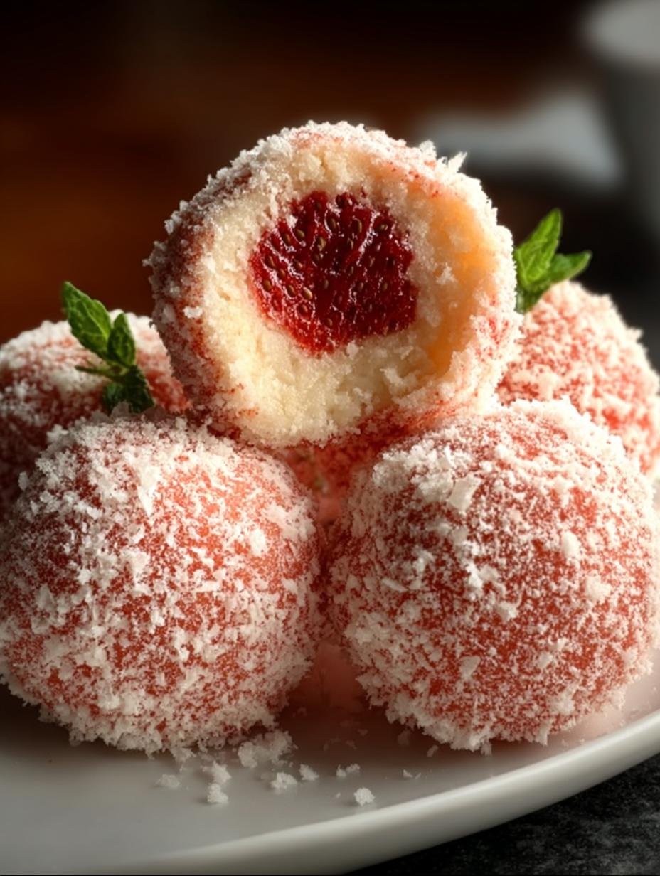 Irresistible Strawberry Shortcake Cheesecake Truffles - Strawberry Shortcake Cheesecake Truffles - additional detail