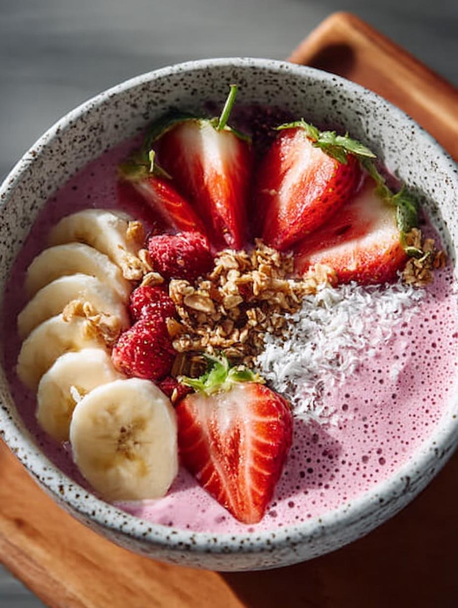 Delicious Strawberry Smoothie Bowl Recipe for Summer - Strawberry Smoothie Bowl - main visual representation