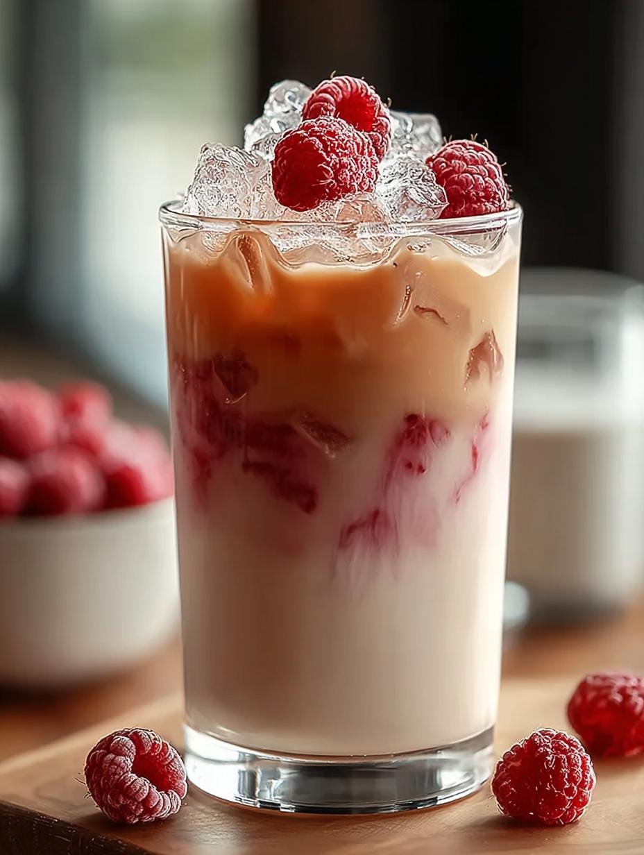 Delicious Vanilla Raspberry Iced Latte Recipe to Savor - Vanilla Raspberry Iced Latte - main visual representation