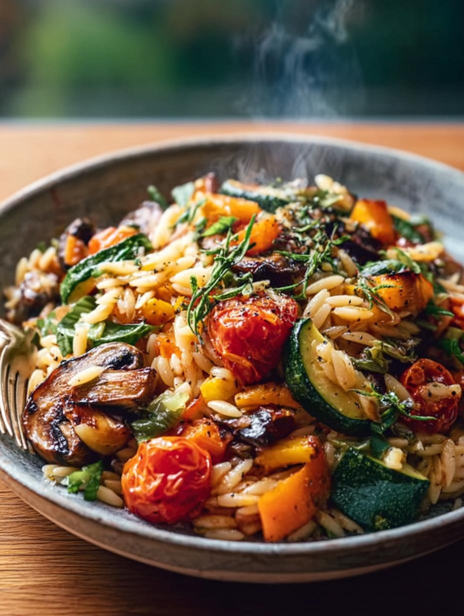 Vegan Roasted Veggie Orzo: 5 Bold and Healthy Flavors - Vegan Roasted Veggie Orzo - main visual representation