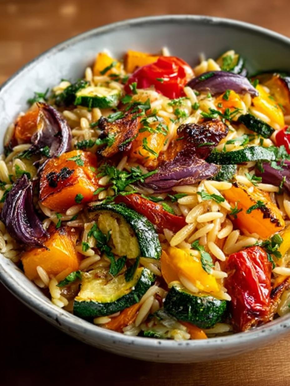 Vegan Roasted Veggie Orzo: 5 Bold and Healthy Flavors - Vegan Roasted Veggie Orzo - additional detail
