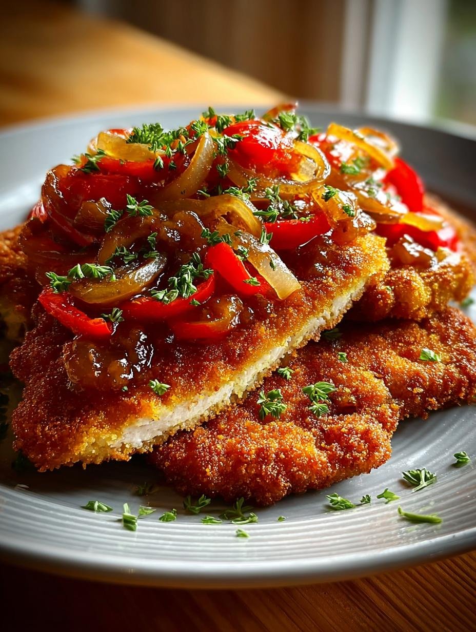 Zigeunerschnitzel Crispy German Schnitzel Recipe in 35 Minutes - Zigeunerschnitzel Crispy German Schnitzel - main visual representation